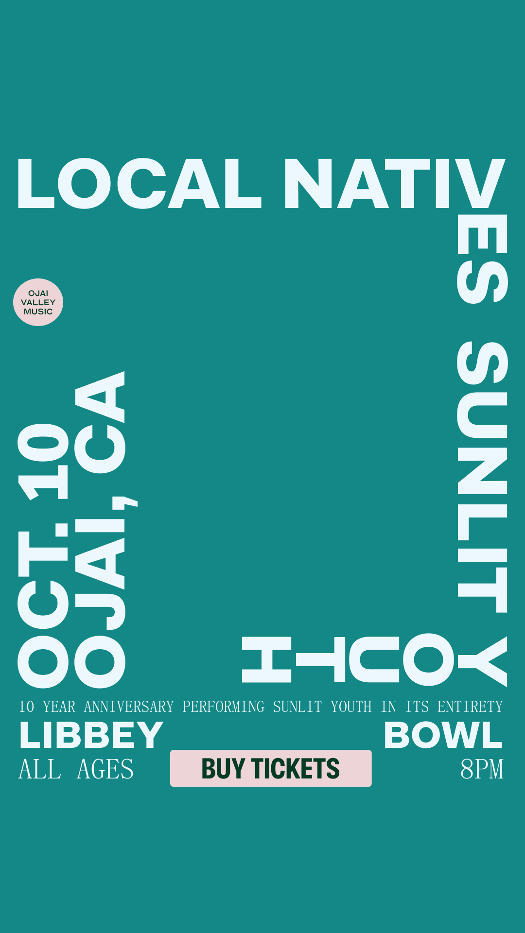 MEMBERS ONLY: Local Natives at Libbey Bowl on October 10th, 2026