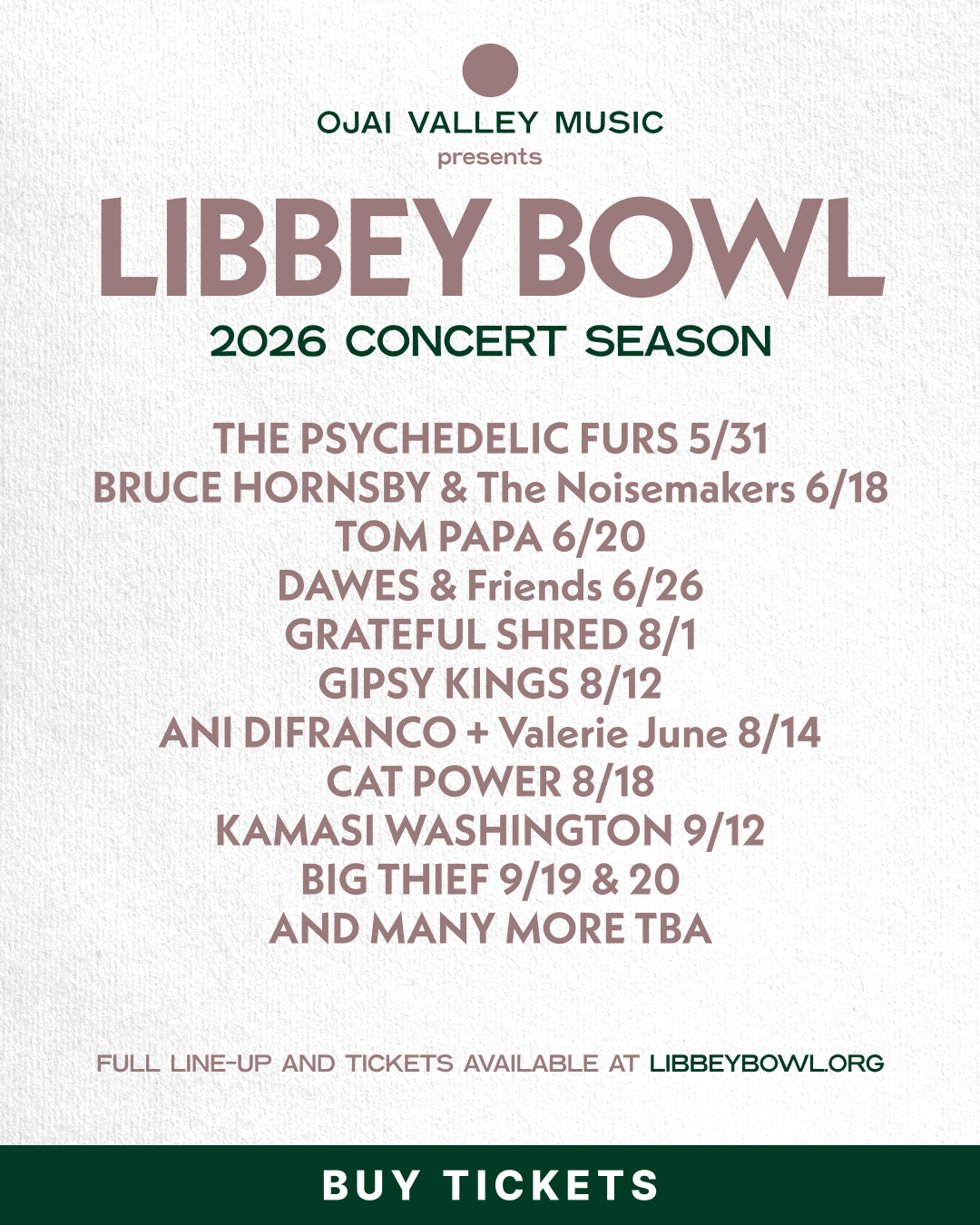 MEMBERS ONLY: Ani DiFranco & Valerie June at The Libbey Bowl on August 14